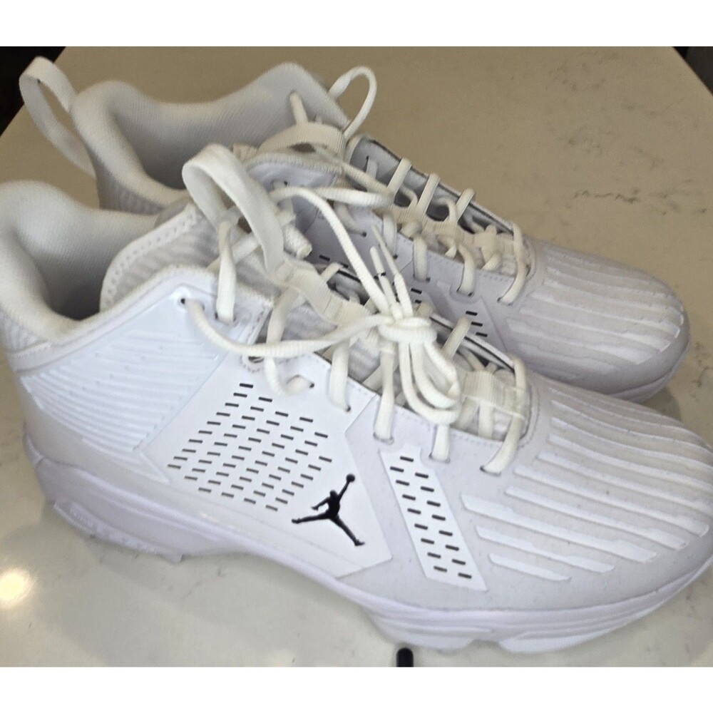 Jordan Force Savage 3 Football Cleats White PE Issued IF2981-100 Size 12.5 NEW